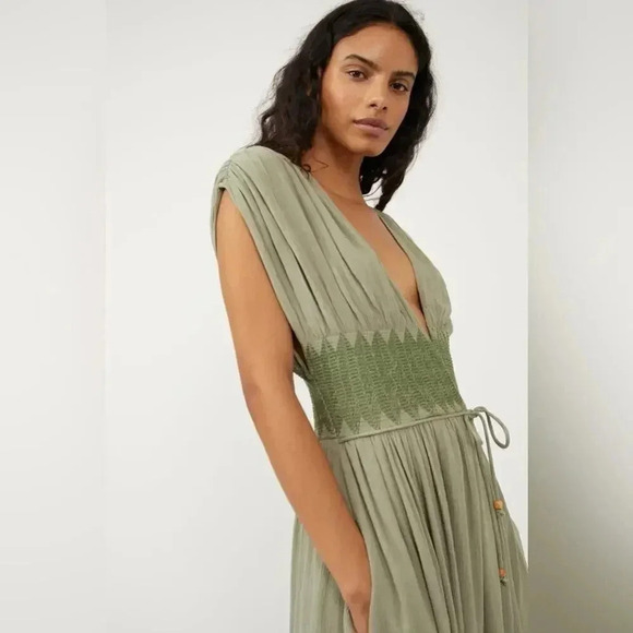 FREE PEOPLE DEVON MAXI DRESS SMALL - Picture 3 of 6
